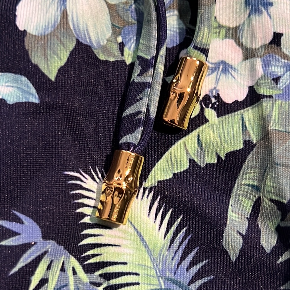 Tommy Bahama Art Of Palms Reversible Lace Back One Piece - Picture 12 of 16